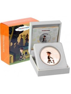 Cook Islands 2011 5$ cartoon Cheburashka 1 Oz Silver Coin Schapoklak MINTAGE2000