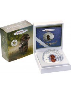 Cook Islands 2011 5$ cartoon Hedgehog in the fog 1Oz Silver Coin Mintage 2000!!!