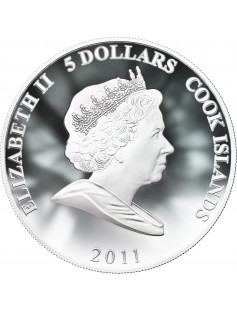 Cook Islands 2011 5$ cartoon Hedgehog in the fog 1Oz Silver Coin Mintage 2000!!!
