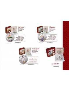 Cook Islands 2011 5 $ cartoon Karlsson on the Roof 1 Oz Silver coin LIMIT 2000!!