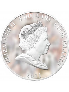 Cook Islands 2011 5 $ cartoon Karlsson on the Roof Freken Bok 1 Oz Silver Coin