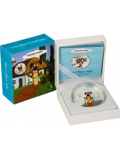 Cook Islands 2011 5$ cartoon Once Upon a Dog - Dog 1Oz Silver coin LIMITED