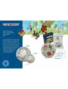 Cook Islands 2011 5$ cartoon Winnie Pooh Eeyore (Ia-Ia) 1 Oz Silver Coin LIMITED