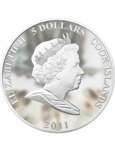 Cook Islands 2011 5$ cartoon Winnie Pooh Eeyore (Ia-Ia) 1 Oz Silver Coin LIMITED