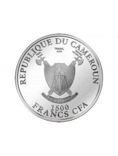 Cameroon 2015 1500 Fr Landmarks at Night Empire State Building 2oz Silver Coin