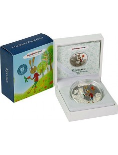 Cook Islands 2011 5$ cartoon Winnie Pooh Rabbit 1 Oz Silver Coin LIMIT 2000!!!