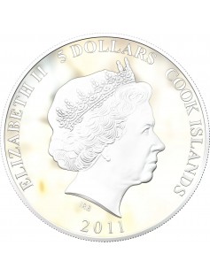 Cook Islands 2011 5 $ The kitten named Woof - Kitten 1 Oz Siver Coin