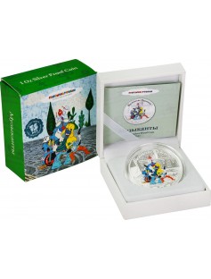 Cook Islands 2011 5$ Town Musicians of Bremen Musicians 1Oz Silver Coin LIMITED