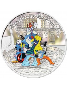 Cook Islands 2011 5$ Town Musicians of Bremen Musicians 1Oz Silver Coin LIMITED