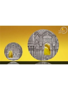 Palau 2015 $50 Tiffany Alhambra de Granada 1kg Silver Coin