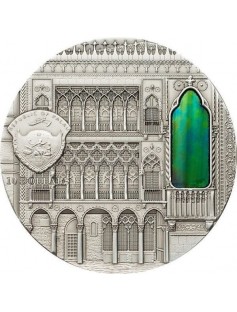 Palau 2013 $10 TIFFANY ART VENETIAN GOTHIC 2 Oz .999 Silver Coin