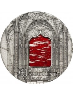 Palau 2011 10$ Tiffany Art Manueline 2oz Silver coin