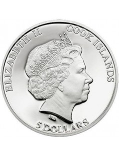 Cook Islands 2011 $5 MARILYN MONROE Silver Proof Coin with real Dimond