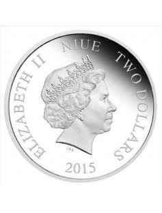 Niue 2015 $2 RMS Lusitania-Famous British Ocean Liner 1 Oz Silver Proof Coin