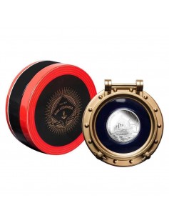 Niue 2015 $2 RMS Lusitania-Famous British Ocean Liner 1 Oz Silver Proof Coin