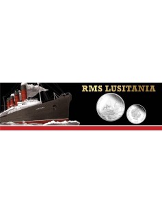 Niue 2015 $2 RMS Lusitania-Famous British Ocean Liner 1 Oz Silver Proof Coin