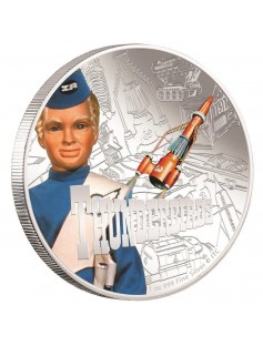 Niue 2015 $2 Thunderbirds - Thunderbird 3 Alan Tracy 1 Oz Silver Proof Coin