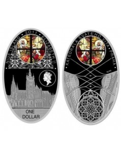 Niue 2010 - 2011 Gothic Cathedrals 8 x 1$ Silver Coin Set MINTAGE 150 SETS ONLY