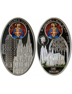 Niue 2010 - 2011 Gothic Cathedrals 8 x 1$ Silver Coin Set MINTAGE 150 SETS ONLY