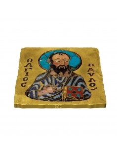 Niue 2014 $2 Icon Orthodox Shrines - St. Paul Gold Gilded 1 Oz Silver Coin