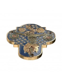 Niue 2015 $2 Icon World Heritage Altar Cross 1 Oz Silver Coin Gilded *ONLY 999*