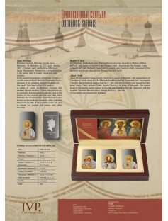 Niue 2012 3x2$ Orthodox Series Triptych icon Holy TRIPTIH 3x1oz Silver Coin Set