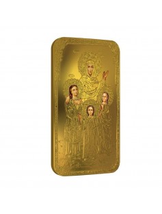 Niue Islands 2014 2$ icon Faith Hope Love and Sophia Gold Gilded 1oz Silver Coin