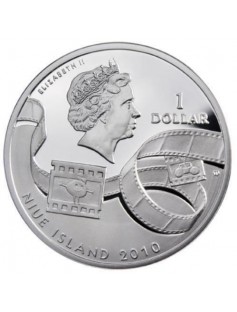 Niue 2010 1$ Cartoon Characters Teddy Floppy Ears Proof Silver Coin