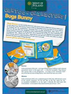 Niue 2013 1$ Cartoon Characters Bugs Bunny Rabbit 925 Proof Silver Coin