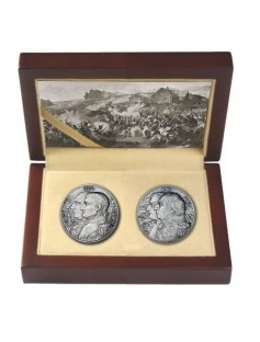 Niue 2012 2x5$ War of 1812 Kutusow - Napoleon High Relief 2x 2Oz Silver Coin Set
