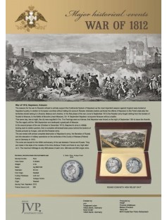 Niue 2012 2x5$ War of 1812 Kutusow - Napoleon High Relief 2x 2Oz Silver Coin Set