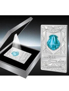 Cook Islands 2015 20$ Luxury Line IV Crystal Shell 100g Proof Silver Coin