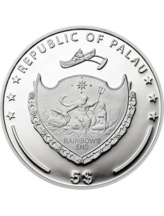 Palau 2013 5$ World of Wonders VIII MADA'IN SALEH Saudi Arabia Proof Silver Coin