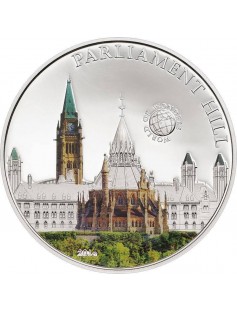 Palau 2013 5$ World of Wonders VIII PARLIAMENT HILL Ottawa Proof Silver Coin