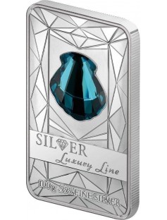 Cook Islands 2015 20$ Luxury Line IV Crystal Shell 100g Proof Silver Coin