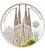 Palau 2013 5$ World of Wonders VII Sagrada Familia .925 Proof Silver Coin