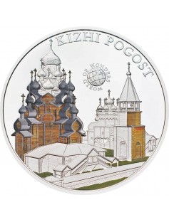 Palau 2012 5$ World of Wonders VI Kizhi Pogost Silver Coin LIMIT 2500