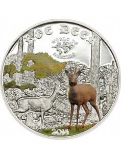 Cook Islands 2014 $2 World of Hunting III - Hare 1/2 Oz Proof Silver Coin