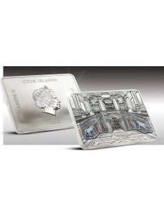 Cook Islands 2014 10$ Grand Interiors CASERTA PALACE Reggia 2,5 Oz Silver Coin