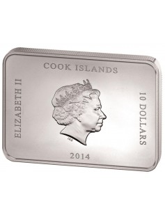 Cook Islands 2014 10$ Grand Interiors CASERTA PALACE Reggia 2,5 Oz Silver Coin