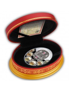Niue 2012 1$ Imperial Faberge Eggs PATRIOTIC WAR 1812 NAPOLEONIC 56g Silver Coin