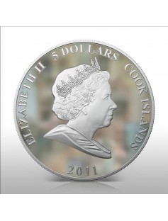 Cook Islands 2011 5$ cartoon Cheburashka 1 Oz Silver Coin LIMITED MINTAGE-2000