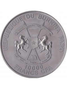 Burkina Faso 2013 10,000 Francs Smilodon Family 1 Kilo Kg Silver Coin LIMIT 99