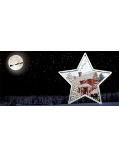 Samoa 2012 $5 Silver Merry Christmas Star Proof Coin MITAGE ONLY 2,012