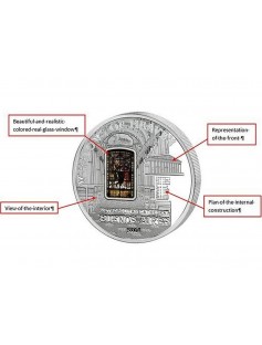 Cook 2014 $10 Windows of Heaven Metropolitan Cathedral Buenos Aires Silver Coin