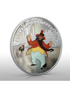 Cook Islands 2012 5$ cartoon Adventures of Buratino Karabas Barabas 1 Oz Silver