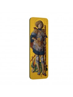 Niue Islands 2014 $5 Carlo Crivelli Icon St. George Gold Gilded 2 Oz Silver Coin