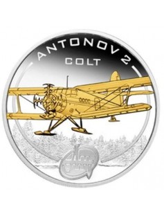 Cook 2008 5x1$ Antonov Ukrainian Aviation GOLD Gilded 5x 1 Oz Silver Coin Set