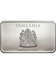 Tanzania 2014 1000 Shillings The Three Wise Monkeys 1 Oz Proof Silver Coin
