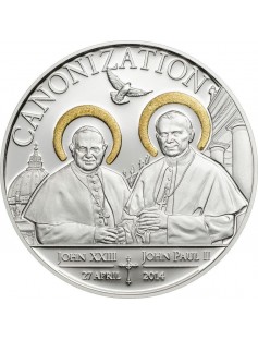 Tanzania 2014 1000 Shillings Canonization Of The Popes 20 g Proof Silver Coin